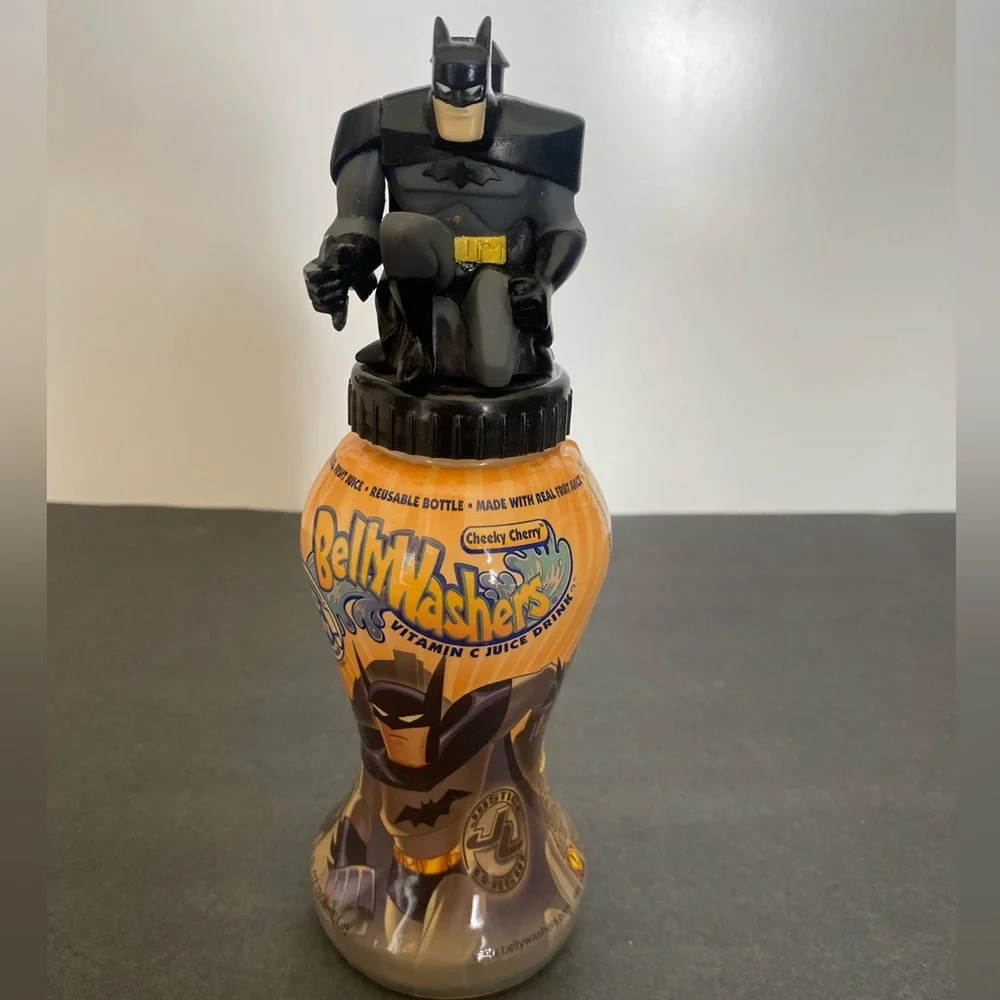 Batman BellyWashers Cheeky Cherry vintage EMPTY bottle collectible